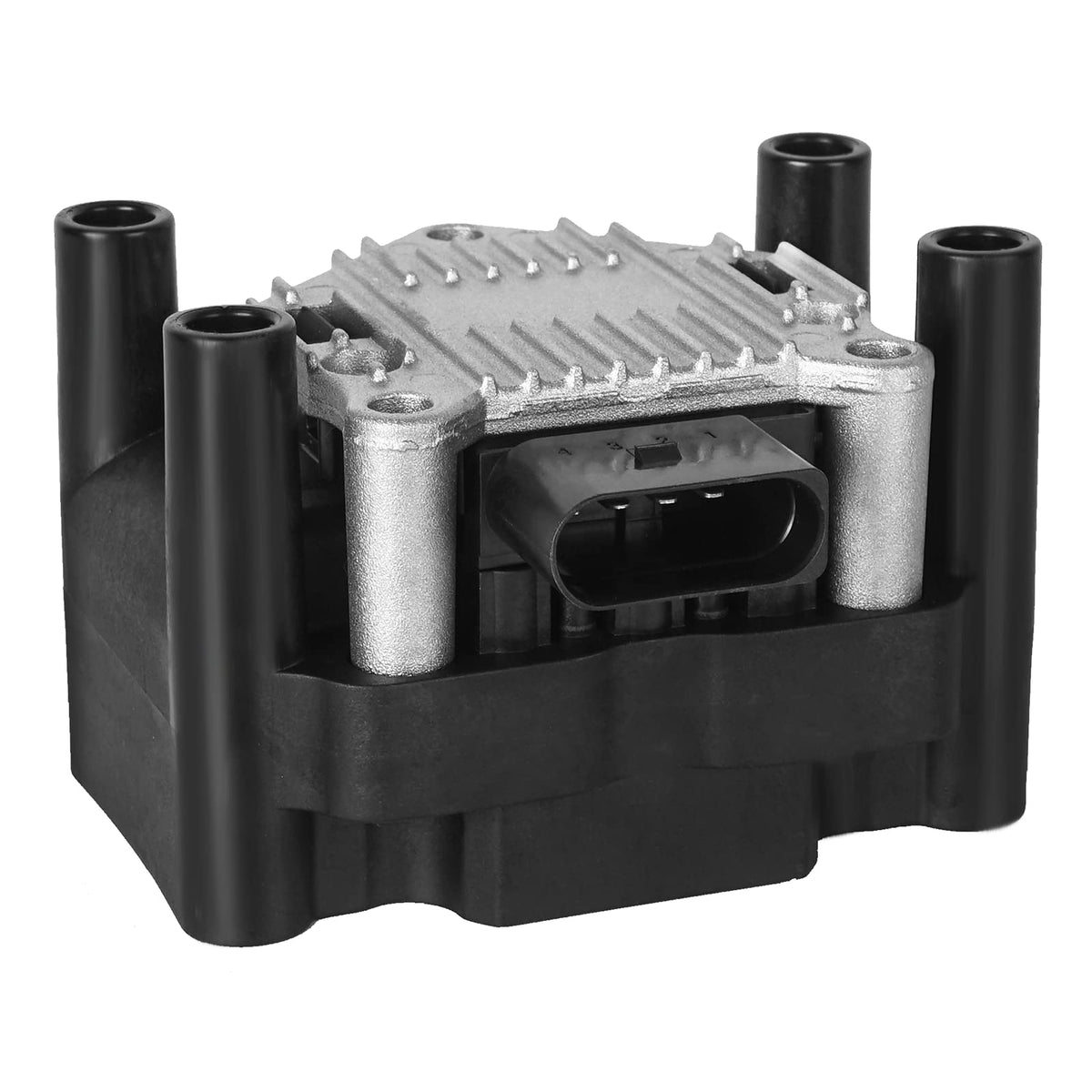 NPAUTO coil pack front view showing connectors and precise fit benefit