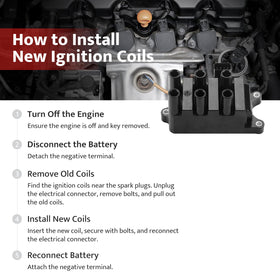 NPAUTO coil pack installed in engine bay restoring smooth engine performance