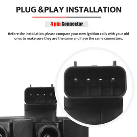 NPAUTO coil pack side profile illustrating compact design and heat resistance