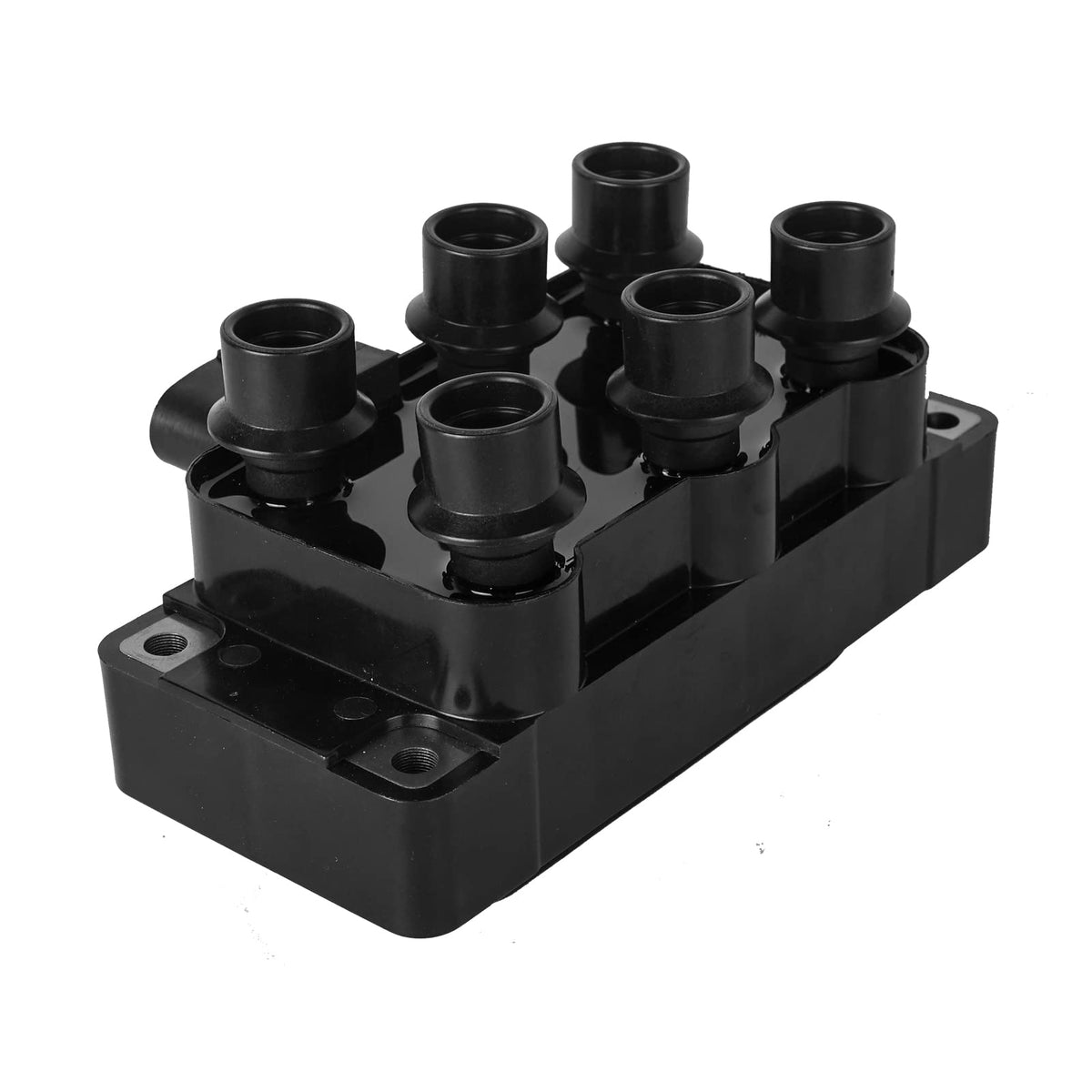 NPAUTO coil pack size comparison with ruler illustrating compact direct-fit design