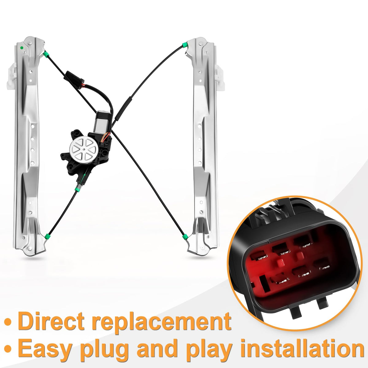 NPAUTO wiring connector showing plug-and-play compatibility benefit