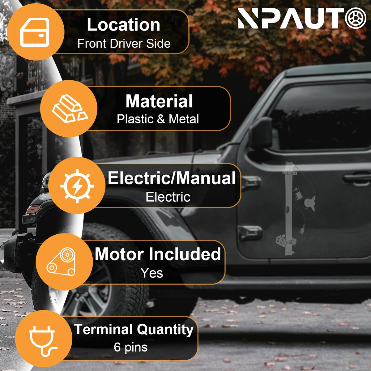 NPAUTO front assembly side profile highlighting compact design and durability