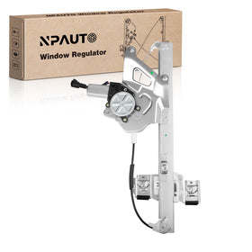 NPAUTO front left assembly front view showing complete regulator and motor, ensuring OE fit