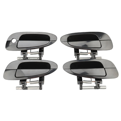NPAUTO front left handle packaging showing complete 4-piece set benefit