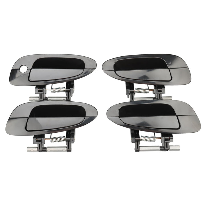 NPAUTO front left handle packaging showing complete 4-piece set benefit