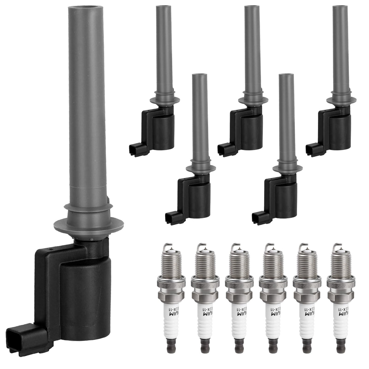 NPAUTO front packaging showing complete ignition coil and spark plug kit benefit quick replacement