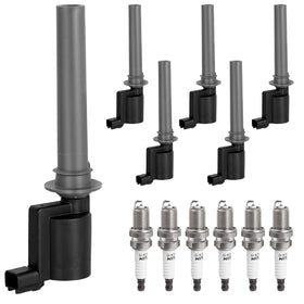 NPAUTO front packaging showing complete ignition coil and spark plug kit benefit quick replacement