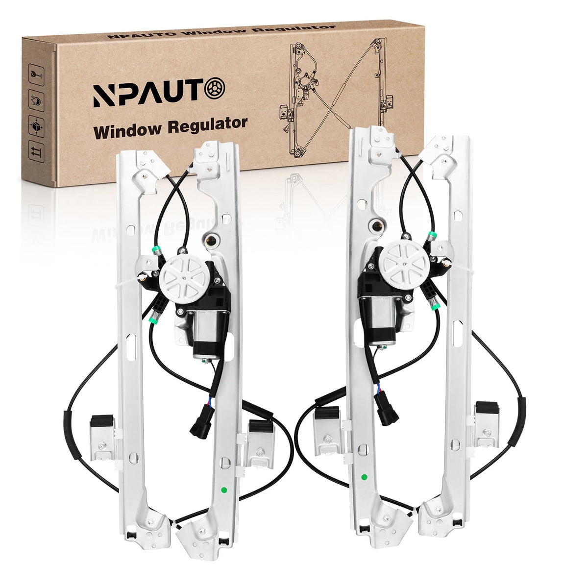NPAUTO front regulator assembly front view showing fit and build quality benefit