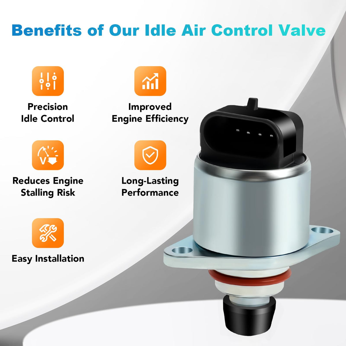 NPAUTO close-up of IAC valve body highlighting heat-resistant material and durability