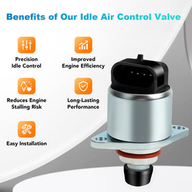 NPAUTO close-up of IAC valve body highlighting heat-resistant material and durability
