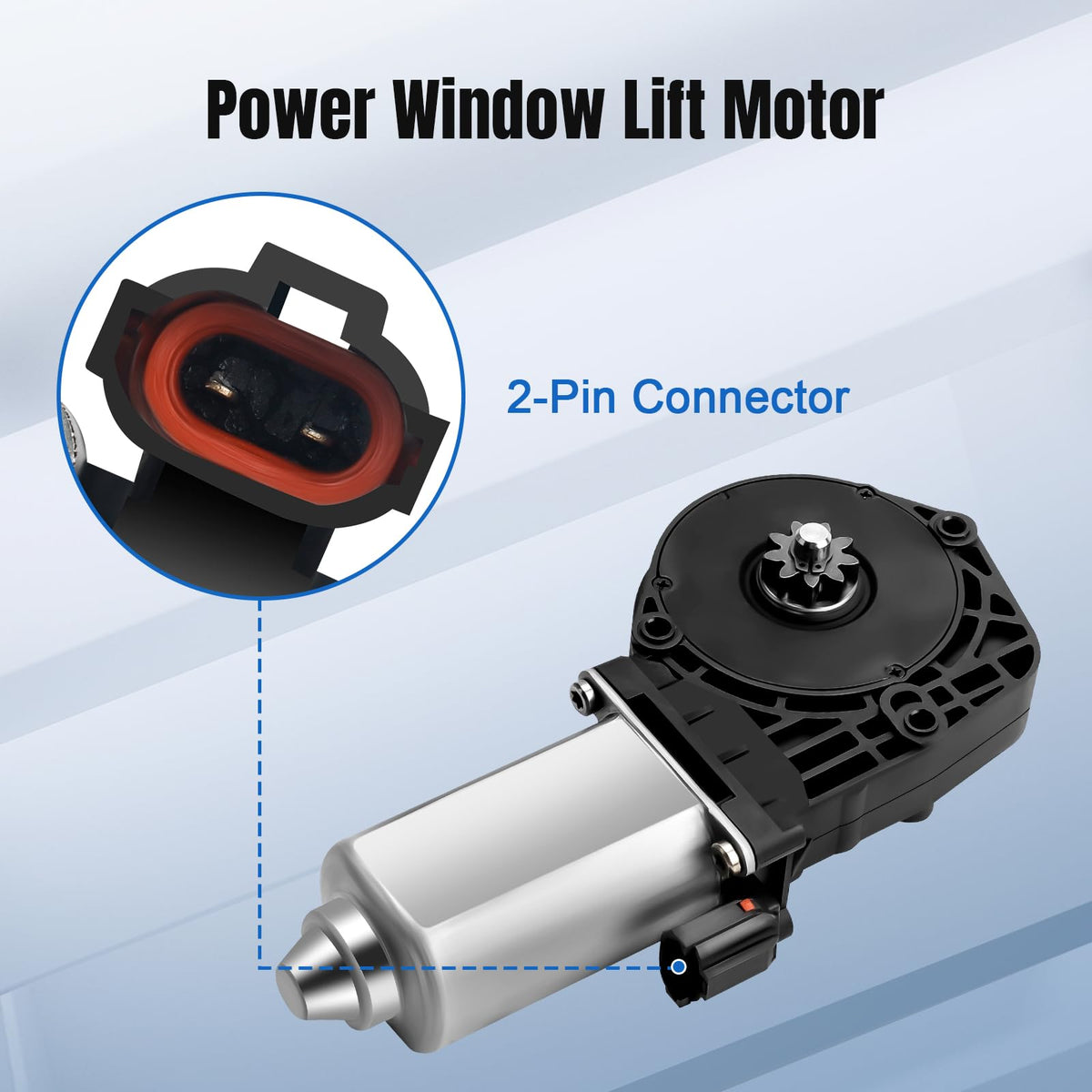 NPAUTO motor installed inside door demonstrating restored window movement