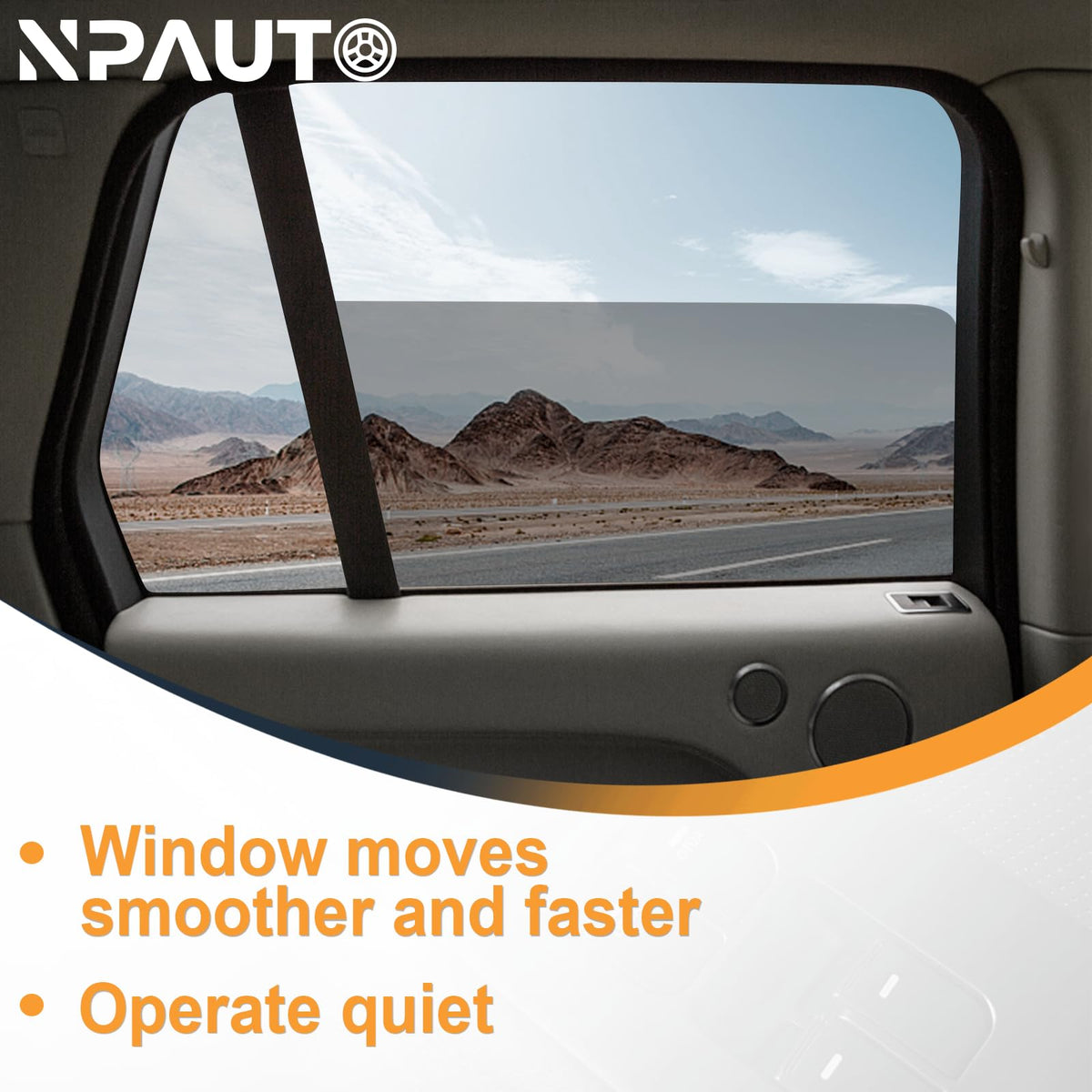 NPAUTO assembly installed in van door demonstrating correct fit and restored window function
