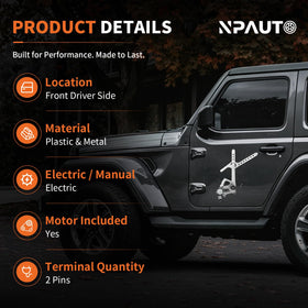 NPAUTO motor close-up showing durable housing and smooth operation benefit long-lasting performance