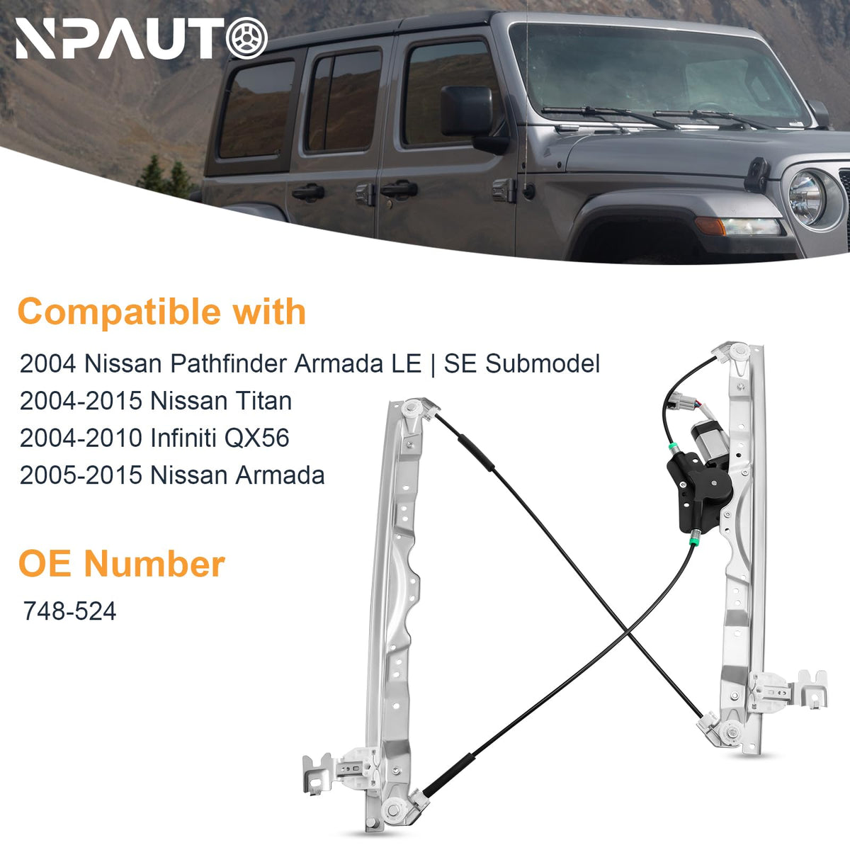 NPAUTO regulator installed inside door demonstrating easy replacement benefit