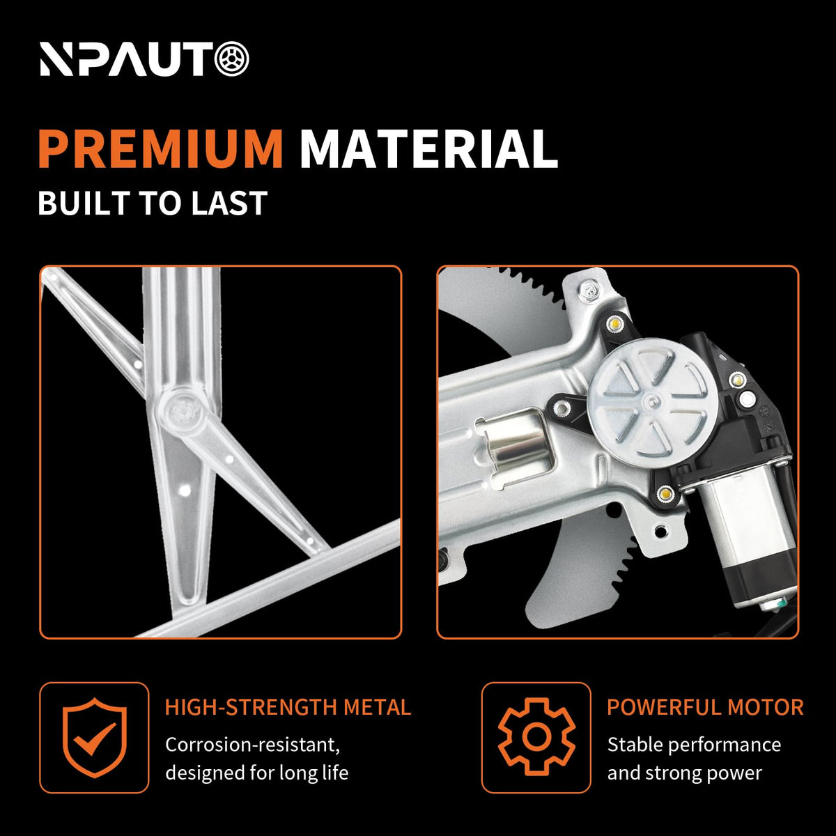 NPAUTO mounting points and brackets displaying easy bolt-up benefit