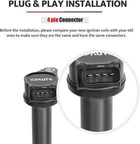 NPAUTO spark plug gap measurement showing pre-gapped accuracy for easier installation benefit