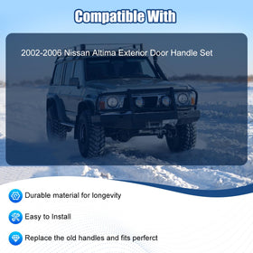 NPAUTO rear handle texture detail showing weather-resistant material benefit