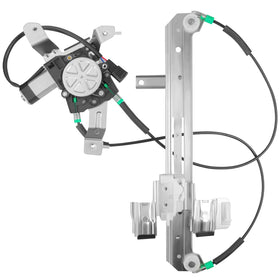 NPAUTO rear right assembly front view showing full regulator and motor, restores smooth window operation