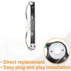 NPAUTO regulator installed in door during replacement for quick install benefit