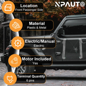 NPAUTO regulator and motor close-up displaying durable construction and reliability