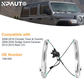 NPAUTO regulator installed on door illustrating smooth in-vehicle operation