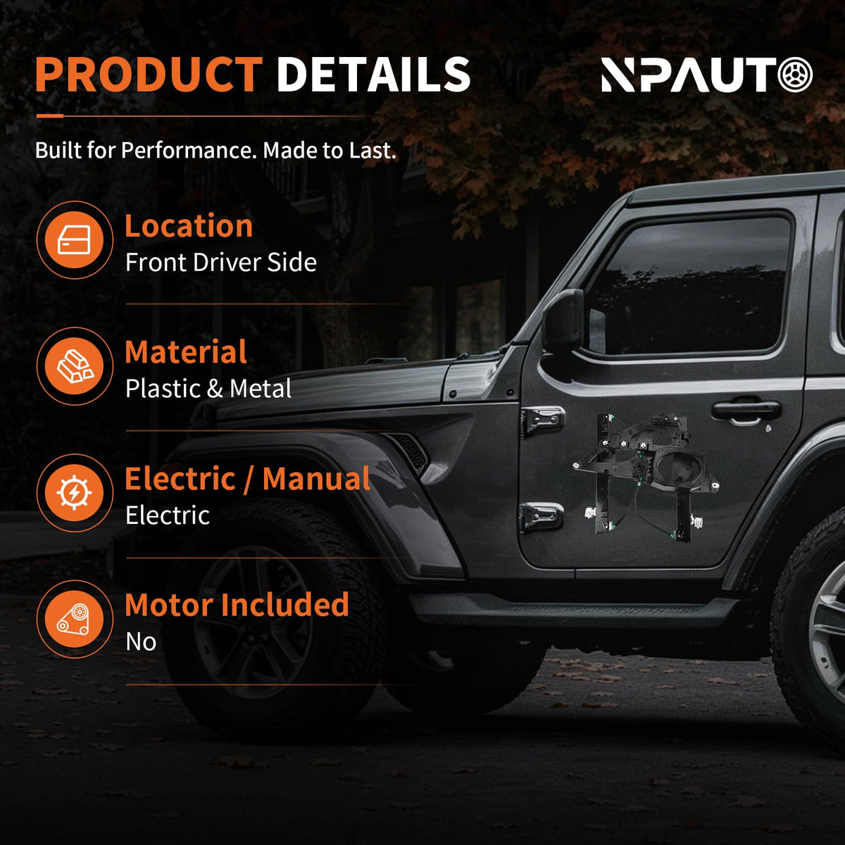 NPAUTO close-up of regulator panel mount highlighting secure fit advantage