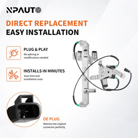 NPAUTO regulator track and cable detail indicating reliable window movement