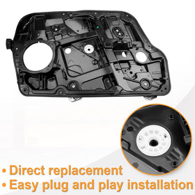 NPAUTO side profile of regulator without motor illustrating lightweight durable construction