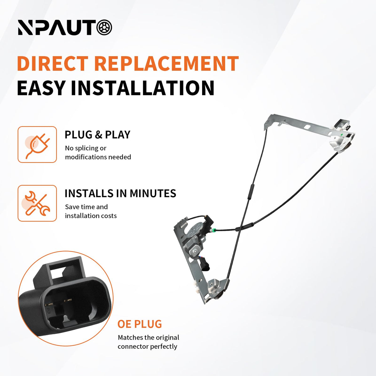NPAUTO side profile for fitment demonstrating correct dimensions