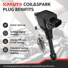 NPAUTO ignition coil close-up of electrical connector improving secure fit and reliable spark delivery