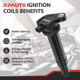 NPAUTO single coil close-up revealing coil body and insulation benefit: visible quality