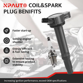 NPAUTO spark plug close-up showing electrode detail for consistent combustion benefit