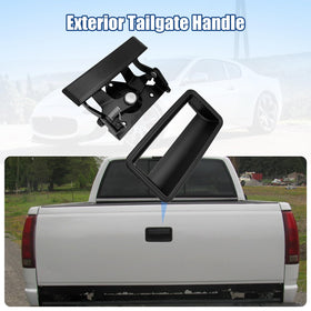 NPAUTO tailgate handle side profile showing contour for OE-style mounting