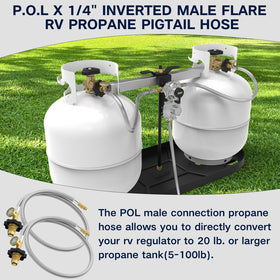 NQN 1/4 inch inverted male flare with Acme nut showing solid brass secure fitting