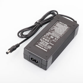 NREMPEROR charger plug detail highlighting 5.5mm barrel connector and secure fit benefit