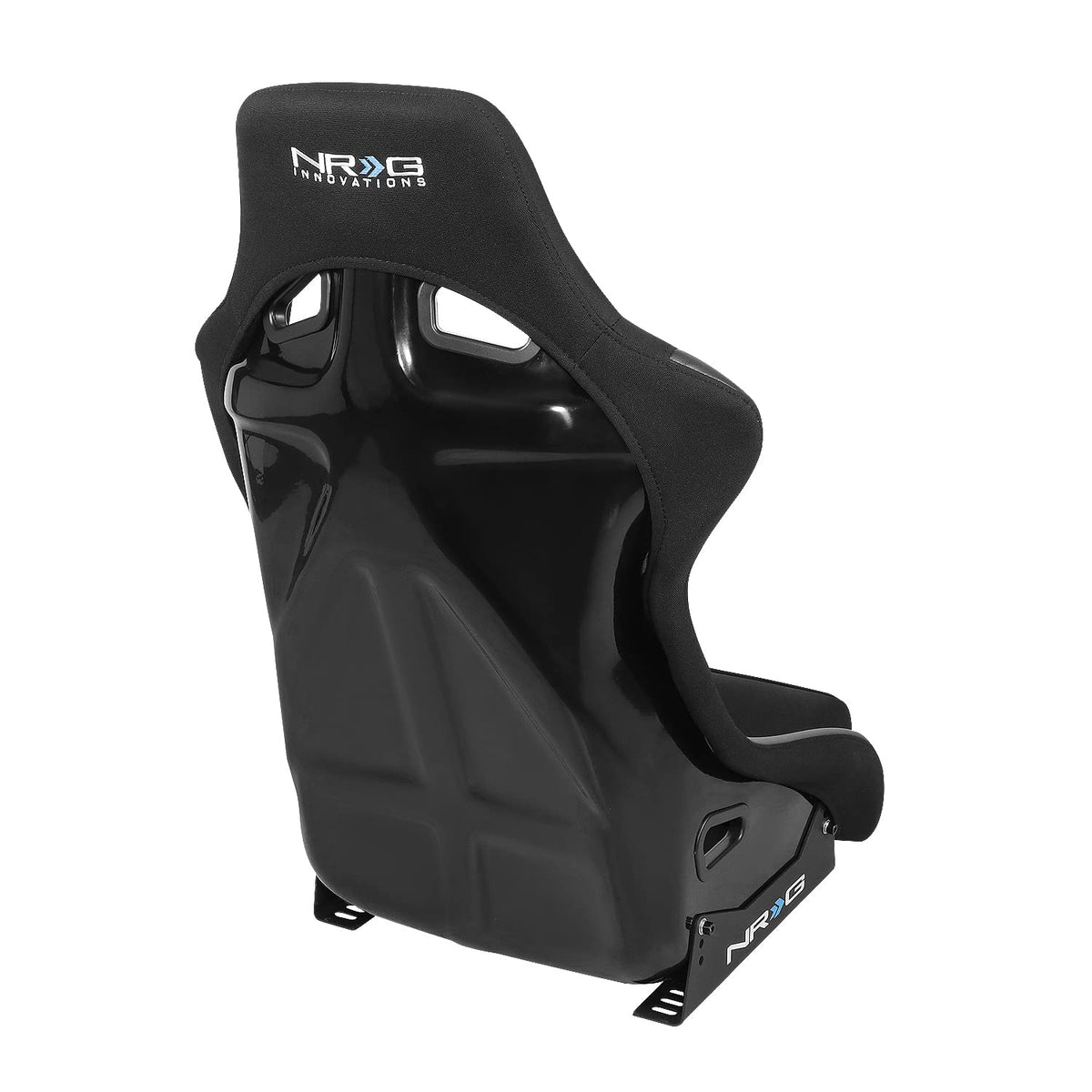 NRG Innovations scale comparison with steering wheel showing spacious seat dimensions