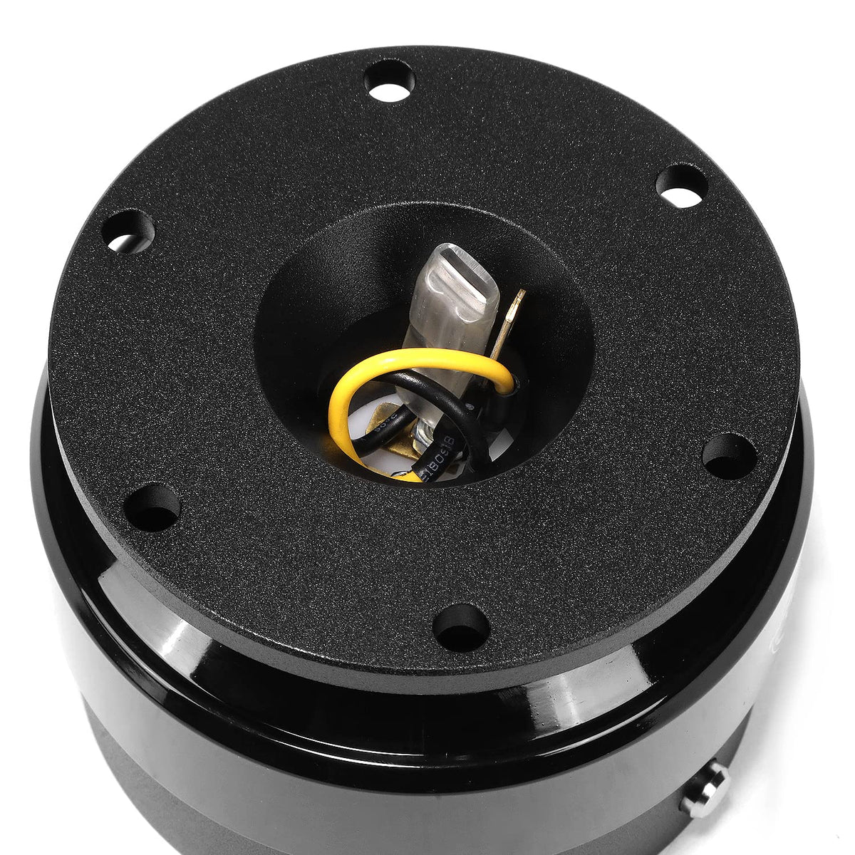 NRG Innovations installed in car cockpit demonstrating easy wheel removal benefit