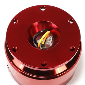 NRG SRK-200RD-TI installed in car showing near-stock steering position benefit