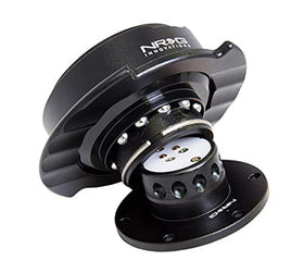 NRG SRK-250BK installed inside car showcasing ergonomic wheel position