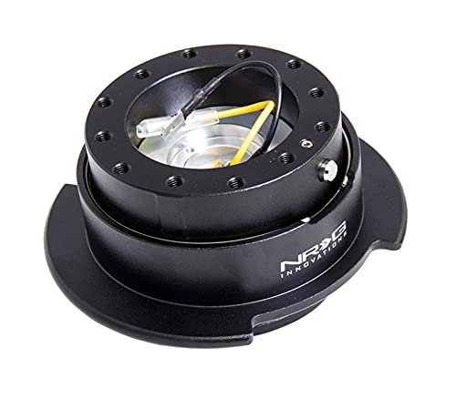 NRG SRK-250BK next to ruler showing scale and low added depth