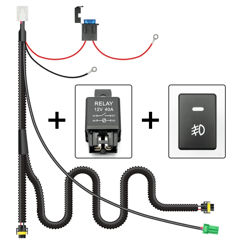nsautolighting long pigtail wiring layout, allows flexible routing to desired fog lamp location