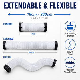 nsxc collapsed storage bag with hose compact for tidy trunk storage