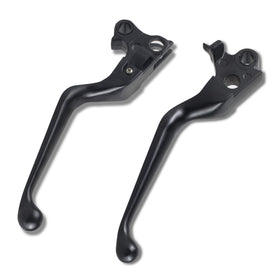 NTHREEAUTO front view of black brake and clutch levers showing shape and fit benefit