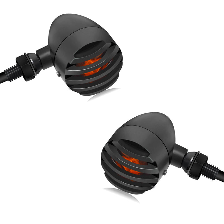 NTHREEAUTO front view of the LED turn signal pair showing compact design and durability