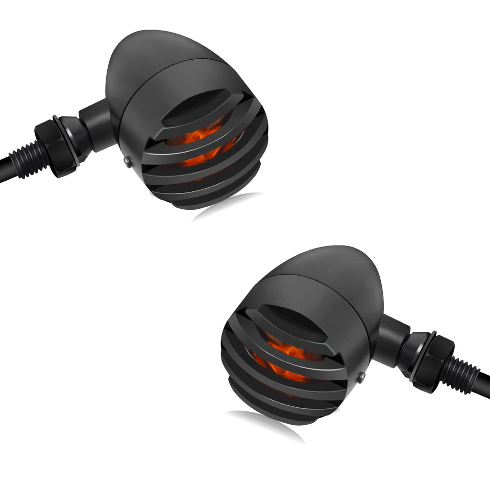 NTHREEAUTO front view of the LED turn signal pair showing compact design and durability