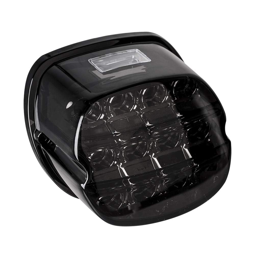 NTHREEAUTO front view of smoked LED tail light showing sleek profile and improved visibility
