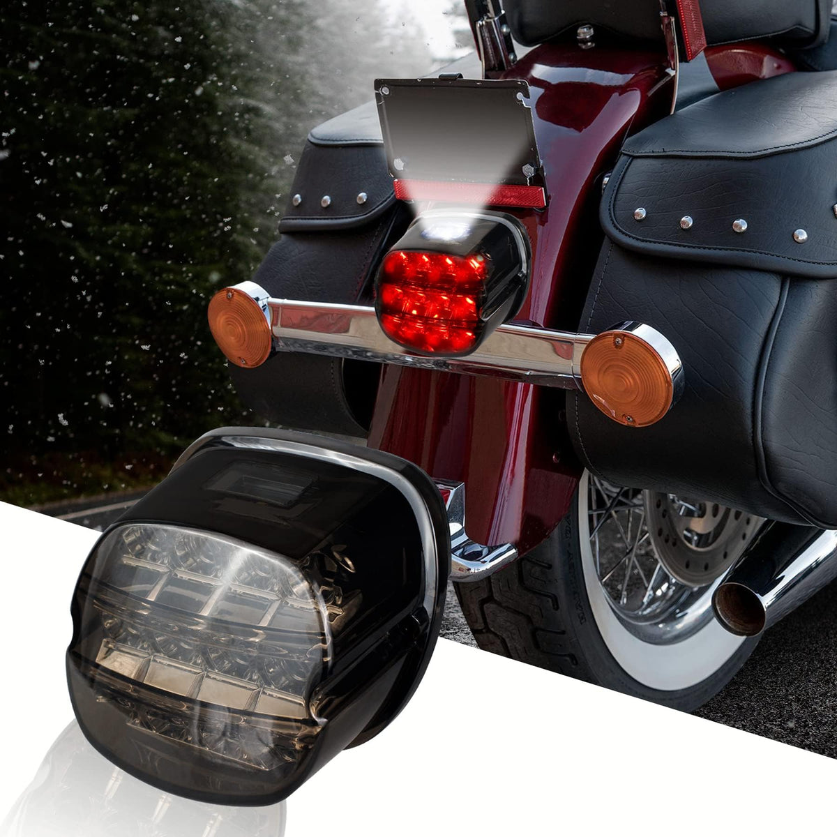 NTHREEAUTO close-up of smoked lens and ABS surface highlighting durable finish