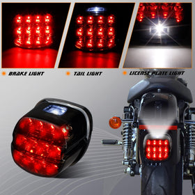 NTHREEAUTO installed on Harley rear demonstrating modern style and brighter LEDs