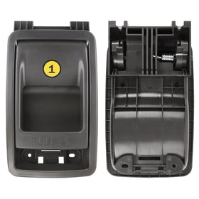 Ntoauto front view of folding seat handle showing exact fit and easy swap