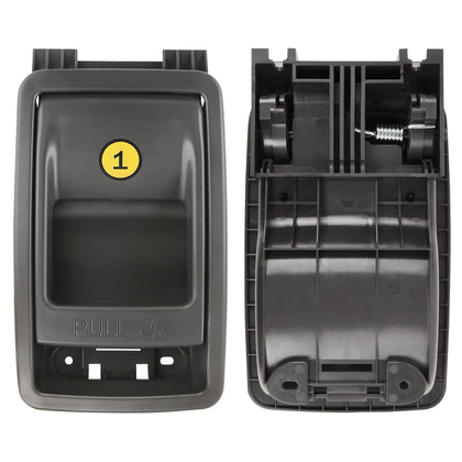 Ntoauto front view of folding seat handle showing exact fit and easy swap